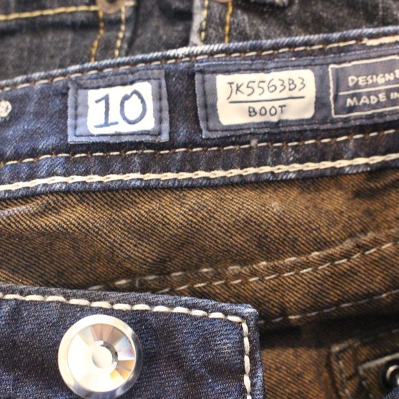 Girls Miss Me Bootcut Jeans Style JK5563B3 - Picture 5 of 5